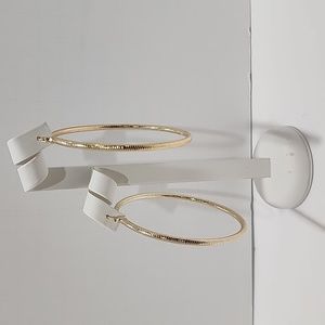 Large Hoops Earrings 18K Laminated Gold